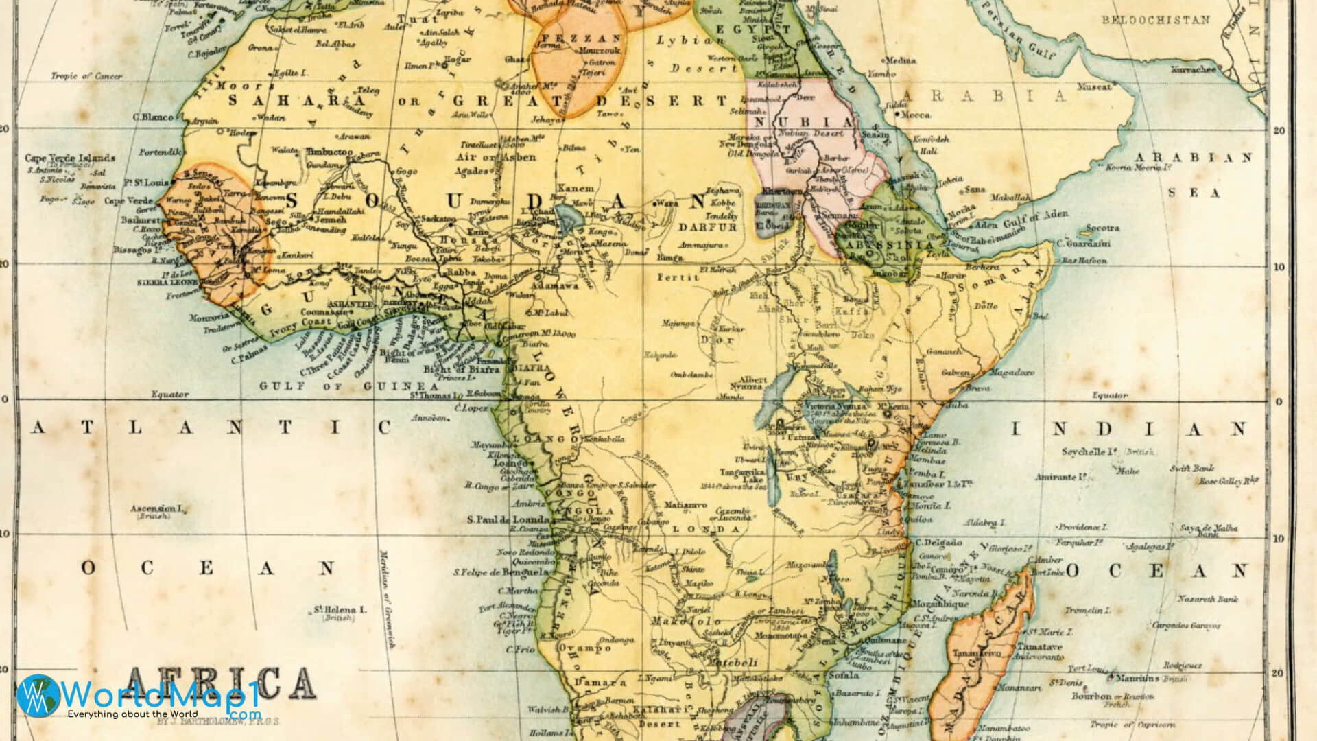 Historical Map of Africa